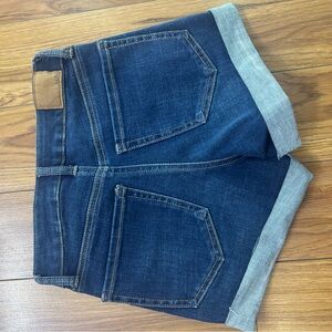 Aeropostale Women's High Waist Blue Denim Shorts